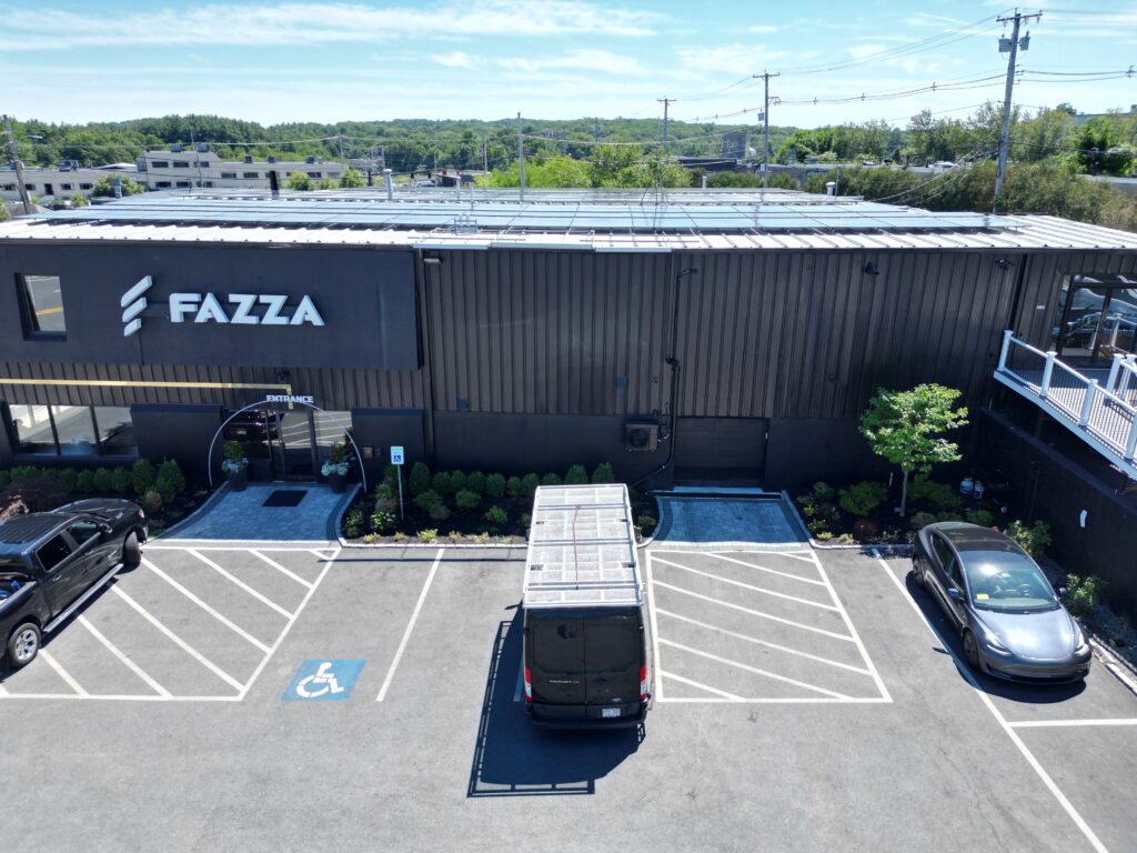 FAZZA commercial building with rooftop solar installation by Alexa Energy Power Solutions